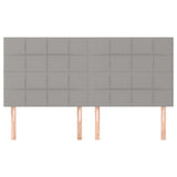 Vidaxl hoofdbord lichtgrijs 180x5x118 128 cm stof