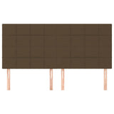 Vidaxl hoofdbord donkerbruin 180x5x118 128 cm stof