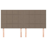 Vidaxl hoofdbord taupe 180x5x118 128 cm stof