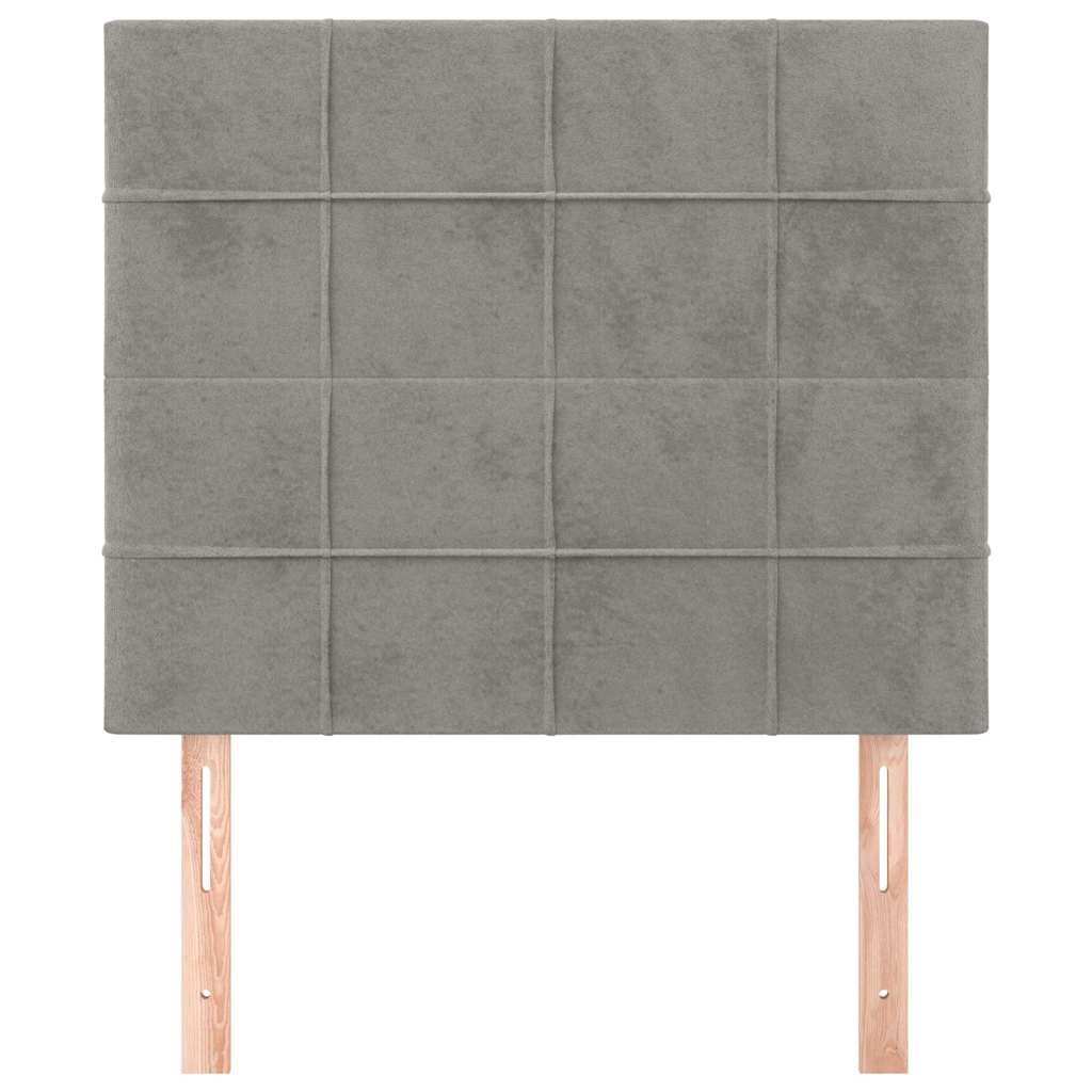 Vidaxl hoofdbord lichtgrijs 80x5x118 128 cm fluweel