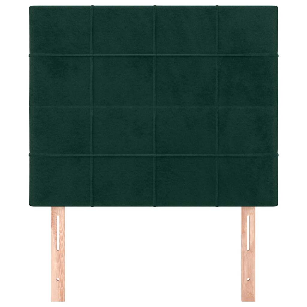Vidaxl hoofdbord donkergroen 80x5x118 128 cm fluweel