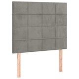 Vidaxl hoofdbord lichtgrijs 90x5x118 128 cm fluweel