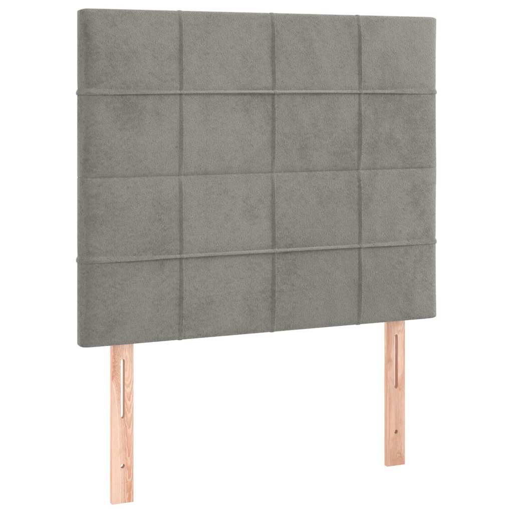 Vidaxl hoofdbord lichtgrijs 100x5x118 128 cm fluweel