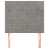Vidaxl hoofdbord lichtgrijs 100x5x118 128 cm fluweel