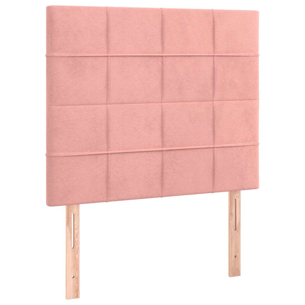 Vidaxl hoofdbord roze 100x5x118 128 cm fluweel