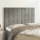 Vidaxl hoofdbord lichtgrijs 144x5x118 128 cm fluweel