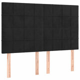 Vidaxl hoofdbord zwart 144x5x118 128 cm fluweel