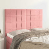 Vidaxl hoofdbord roze 144x5x118 128 cm fluweel