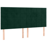 Vidaxl hoofdbord donkergroen 180x5x118 128 cm fluweel
