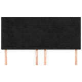 Vidaxl hoofdbord zwart 200x5x118 128 cm fluweel
