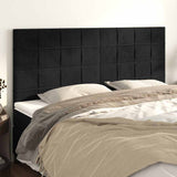 Vidaxl hoofdbord zwart 200x5x118 128 cm fluweel