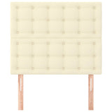 Vidaxl hoofdbord crème 80x5x118 128 cm kunstleer