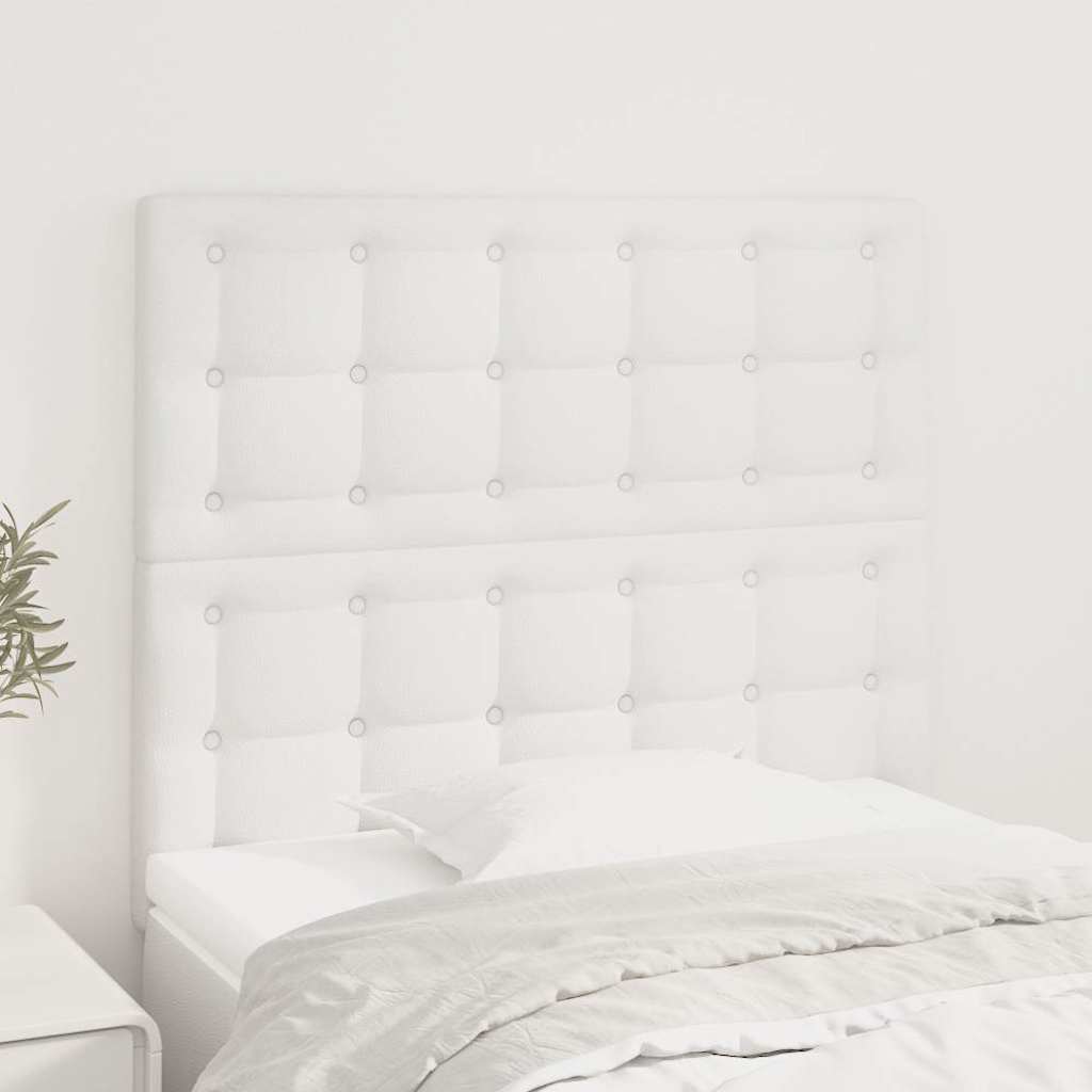 Vidaxl hoofdbord wit 90x5x118 128 cm kunstleer