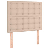 Vidaxl hoofdbord cappuccino 90x5x118 128 cm kunstleer