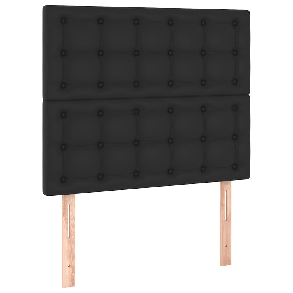Vidaxl hoofdbord zwart 100x5x118 128 cm kunstleer