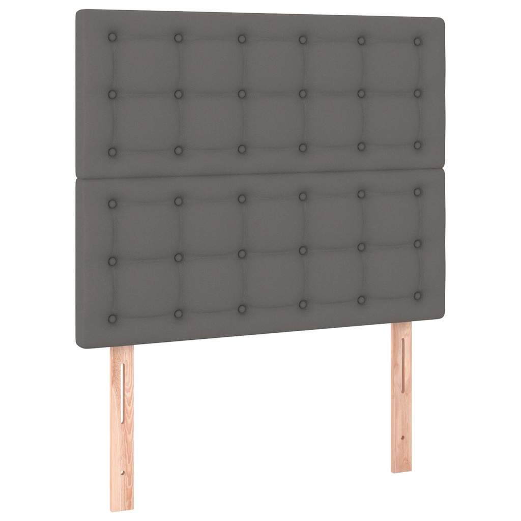 Vidaxl hoofdbord grijs 100x5x118 128 cm kunstleer