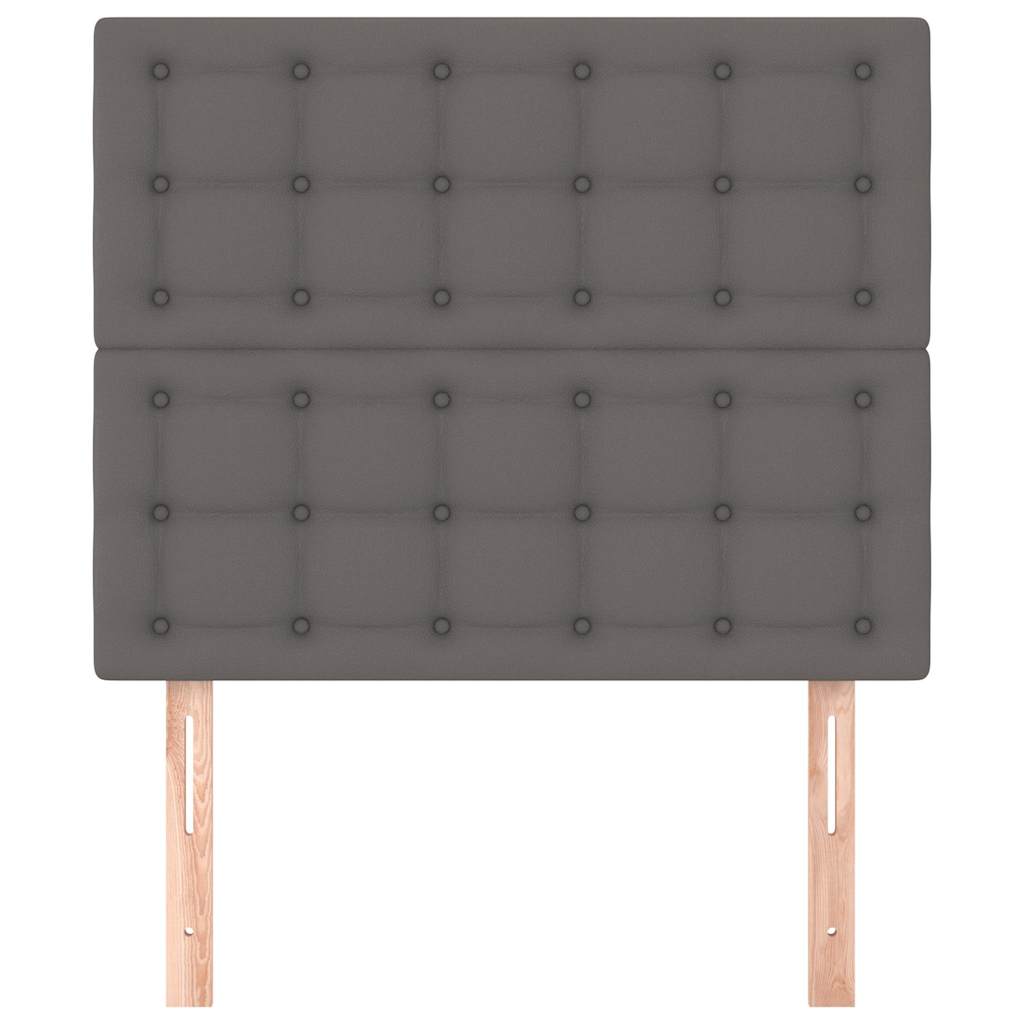 Vidaxl hoofdbord grijs 100x5x118 128 cm kunstleer