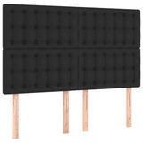 Vidaxl hoofdbord zwart 144x5x118 128 cm kunstleer