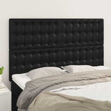 Vidaxl hoofdbord zwart 144x5x118 128 cm kunstleer