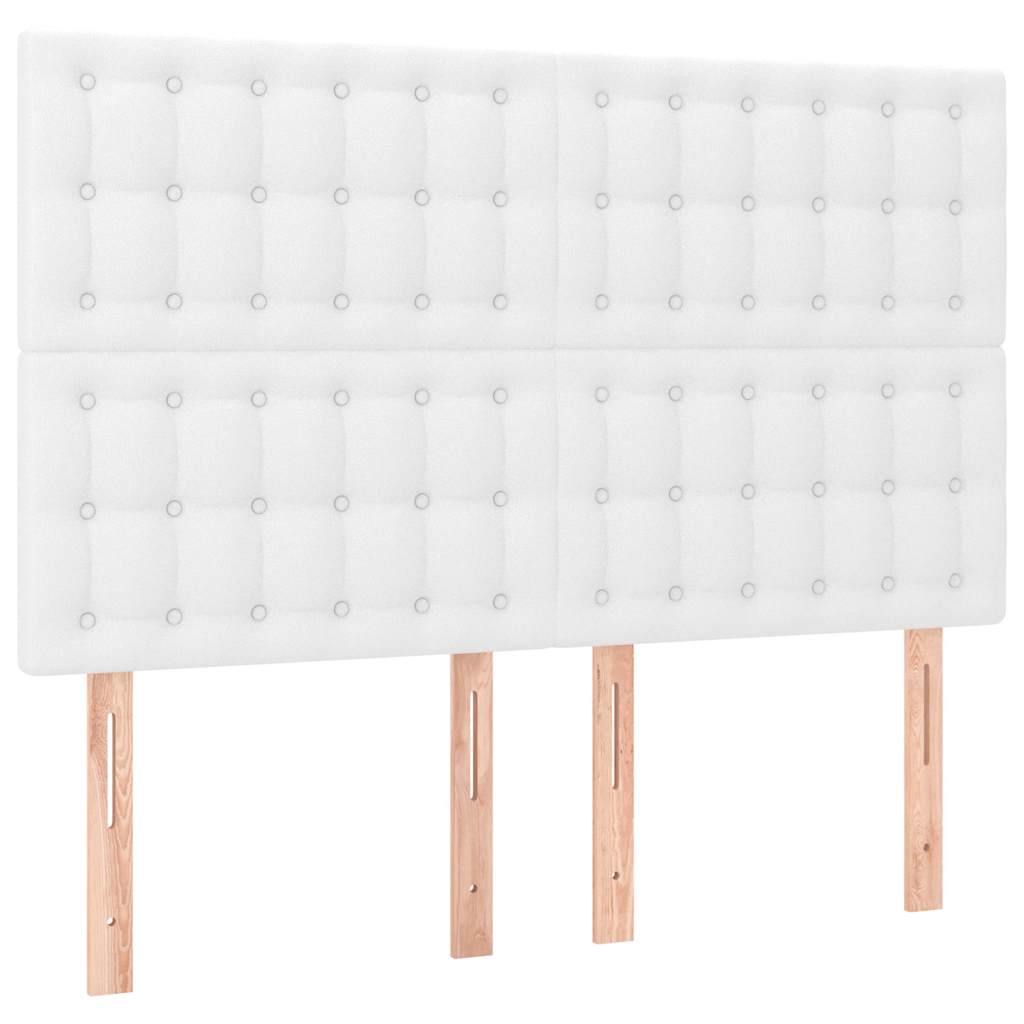 Vidaxl hoofdbord wit 144x5x118 128 cm kunstleer