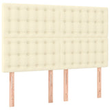 Vidaxl hoofdbord crème 144x5x118 128 cm kunstleer