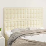 Vidaxl hoofdbord crème 144x5x118 128 cm kunstleer