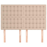 Vidaxl hoofdbord cappuccino 144x5x118 128 cm kunstleer
