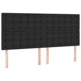 Vidaxl hoofdbord zwart 160x5x118 128 cm kunstleer