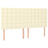 Vidaxl hoofdbord crème 160x5x118 128 cm kunstleer