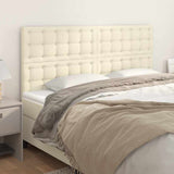Vidaxl hoofdbord crème 160x5x118 128 cm kunstleer
