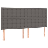 Vidaxl hoofdbord grijs 180x5x118 128 cm kunstleer