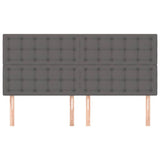 Vidaxl hoofdbord grijs 180x5x118 128 cm kunstleer