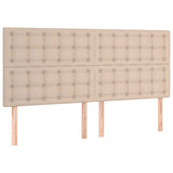Vidaxl hoofdbord cappuccino 200x5x118 128 cm kunstleer