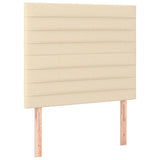 Vidaxl hoofdbord crème 80x5x118 128 cm stof