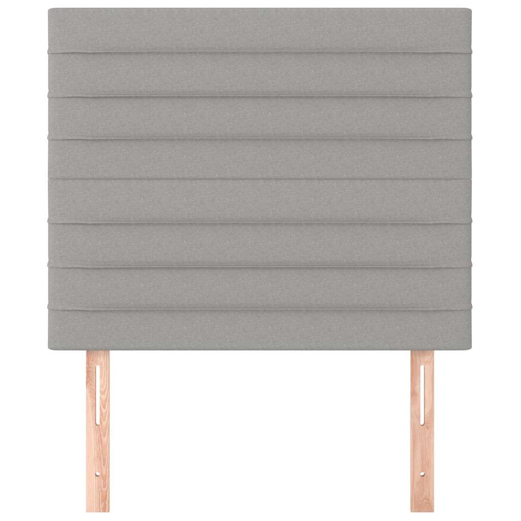 Vidaxl hoofdbord lichtgrijs 90x5x118 128 cm stof