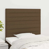 Vidaxl hoofdbord donkerbruin 90x5x118 128 cm stof