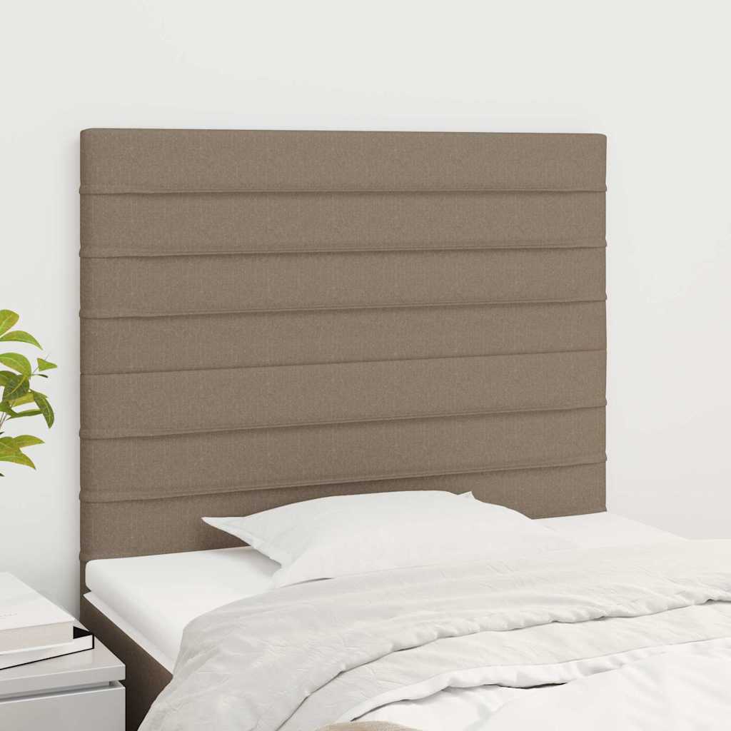 Vidaxl hoofdbord taupe 90x5x118 128 cm stof