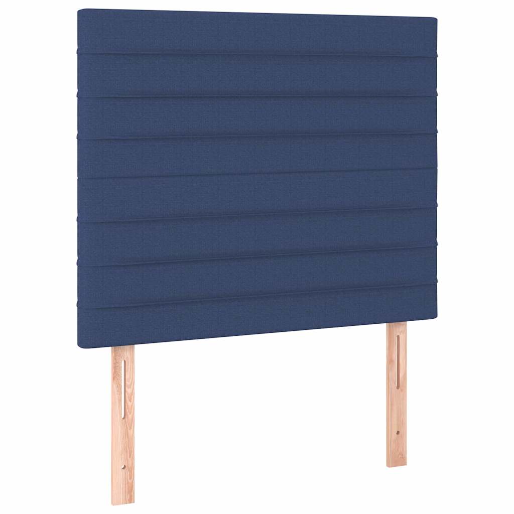 Vidaxl hoofdbord blauw 90x5x118 128 cm stof