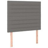 Vidaxl hoofdbord donkergrijs 100x5x118 128 cm stof