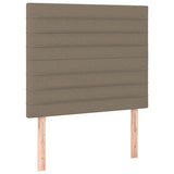 Vidaxl hoofdbord taupe 100x5x118 128 cm stof