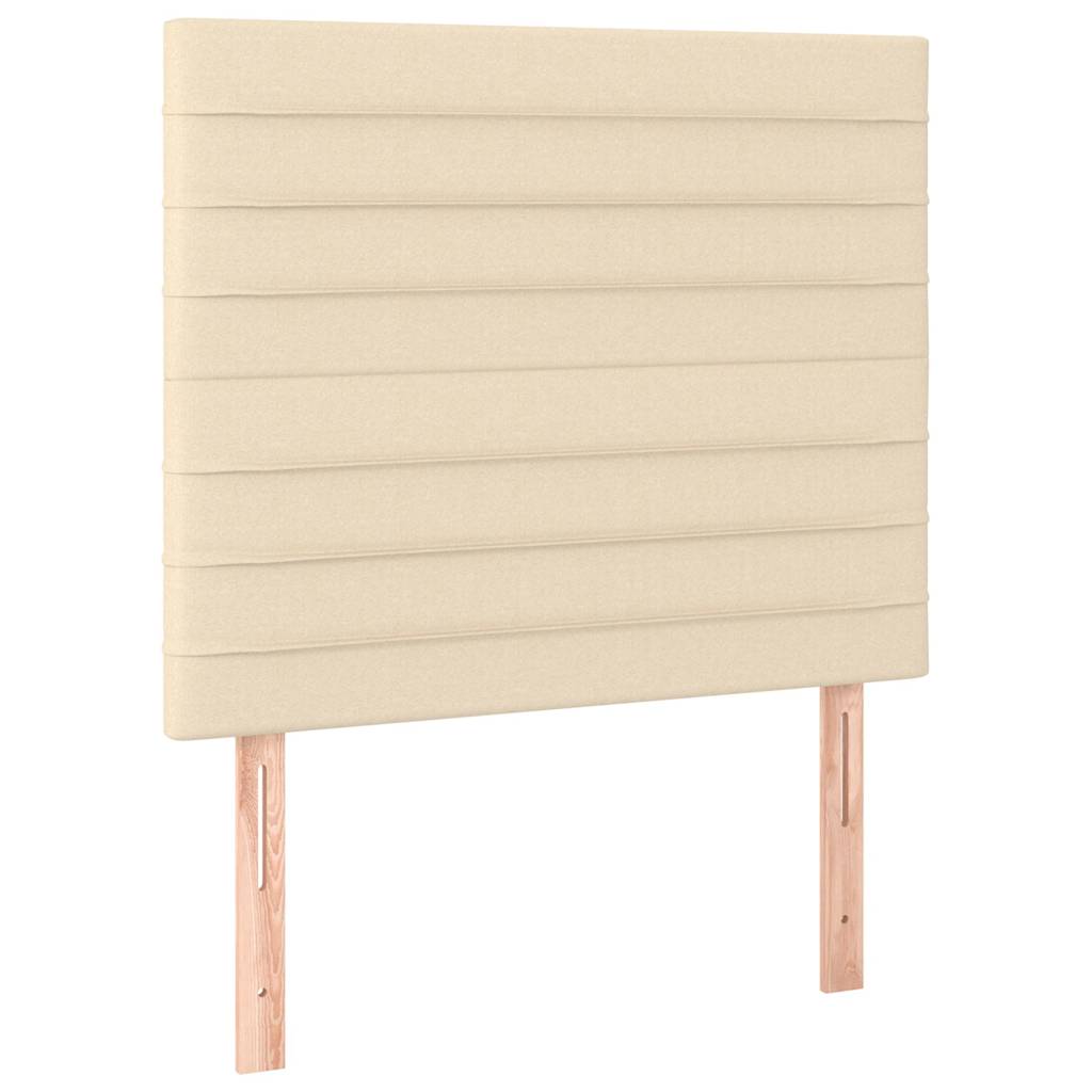 Vidaxl hoofdbord crème 100x5x118 128 cm stof