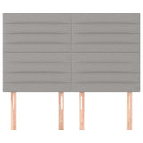 Vidaxl hoofdbord lichtgrijs 144x5x118 128 cm stof