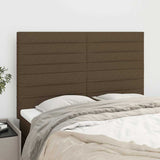 Vidaxl hoofdbord donkerbruin 144x5x118 128 cm stof
