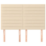 Vidaxl hoofdbord crème 144x5x118 128 cm stof