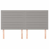 Vidaxl hoofdbord lichtgrijs 160x5x118 128 cm stof