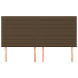 Vidaxl hoofdbord donkerbruin 160x5x118 128 cm stof