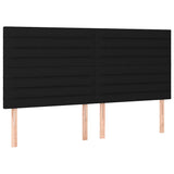 Vidaxl hoofdbord zwart 180x5x118 128 cm stof