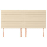 Vidaxl hoofdbord crème 200x5x118 128 cm stof