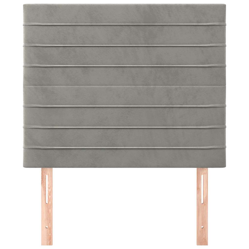 Vidaxl hoofdbord lichtgrijs 80x5x118 128 cm fluweel