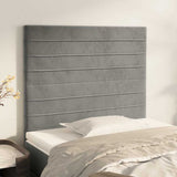 Vidaxl hoofdbord lichtgrijs 80x5x118 128 cm fluweel